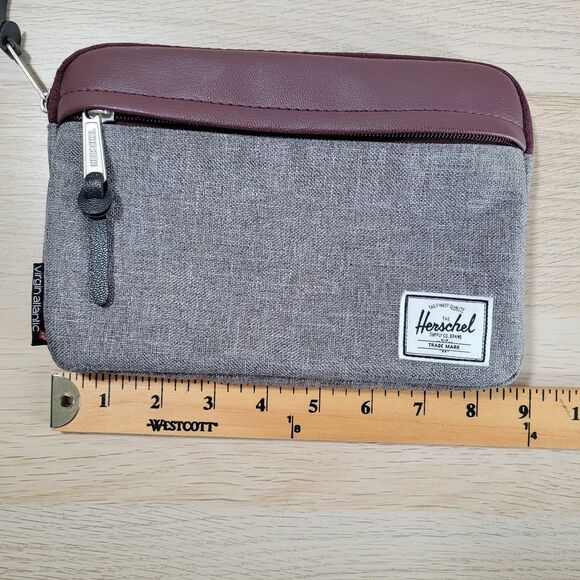 Herschel Supply Make Up Bag Virgin Atlantic Toiletry Cosmetic Zip Pouch Gray - Picture 8 of 8